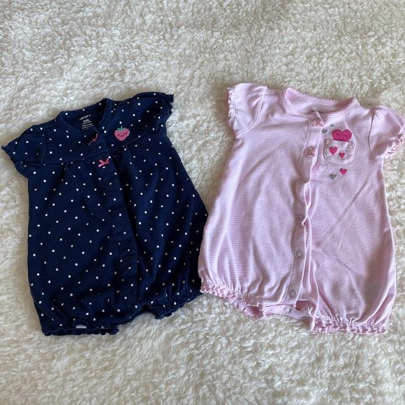 Carter's Short Sleeve Rompers - Picture 1 of 3